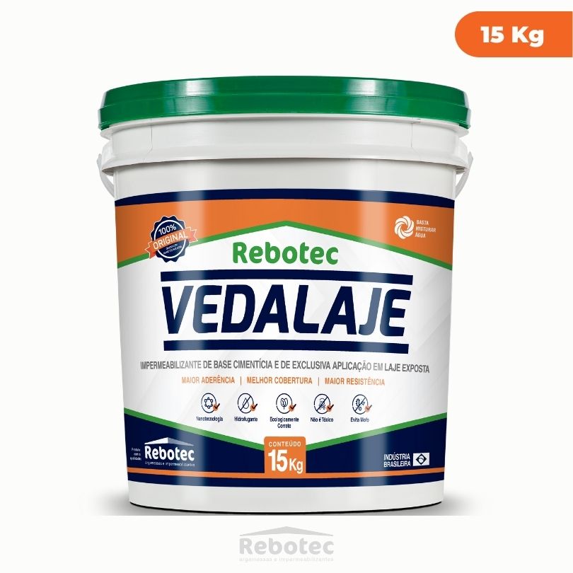 Impermeabilizante Para Lajes VEDALAJE REBOTEC - Imagem 3
