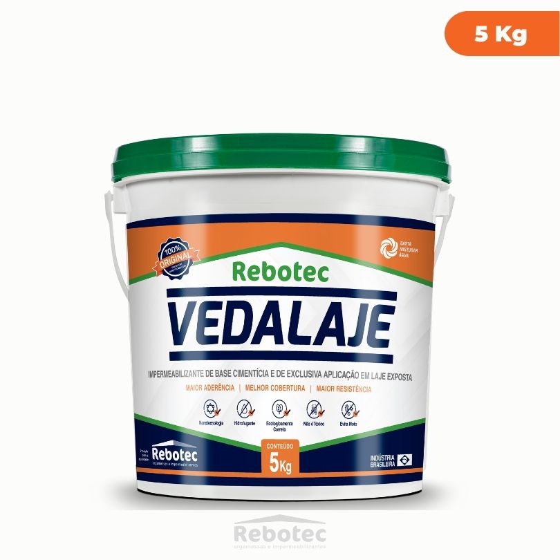 Impermeabilizante Para Lajes VEDALAJE REBOTEC - Imagem 2